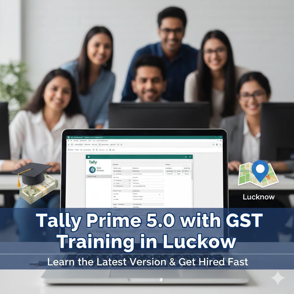 Tally Prime 5.0 with GST Training in Lucknow — Learn the Latest Version & Get Hired Fast