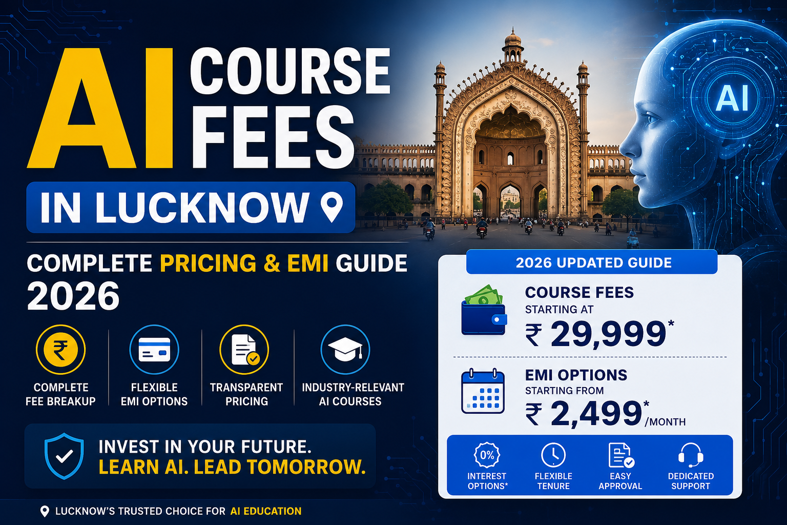 AI Course Fees in Lucknow | Complete Pricing & EMI Guide 2026