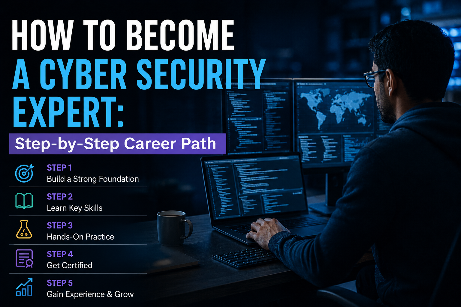 How to Become a Cyber Security Expert: Step-by-Step Career Path