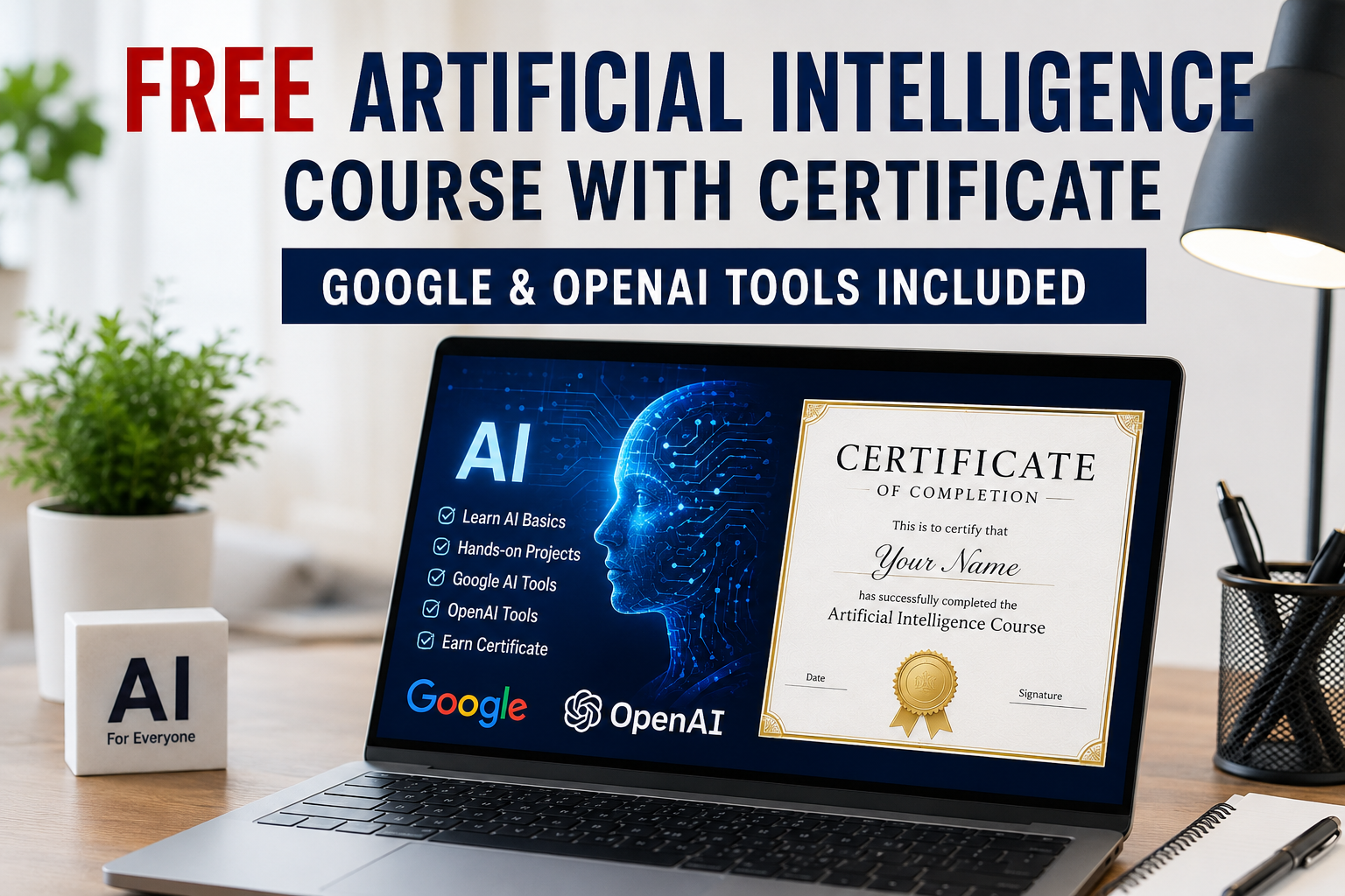 Free Artificial Intelligence Course with Certificate