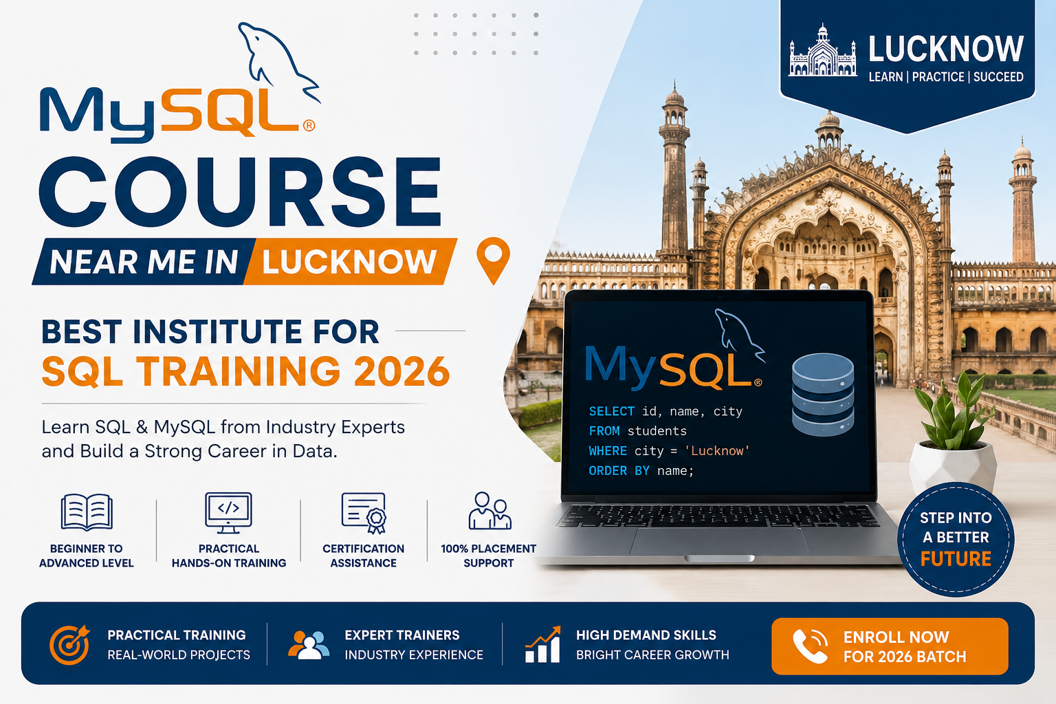 MySQL Course Near Me in Lucknow | Best Institute for SQL Training 2026