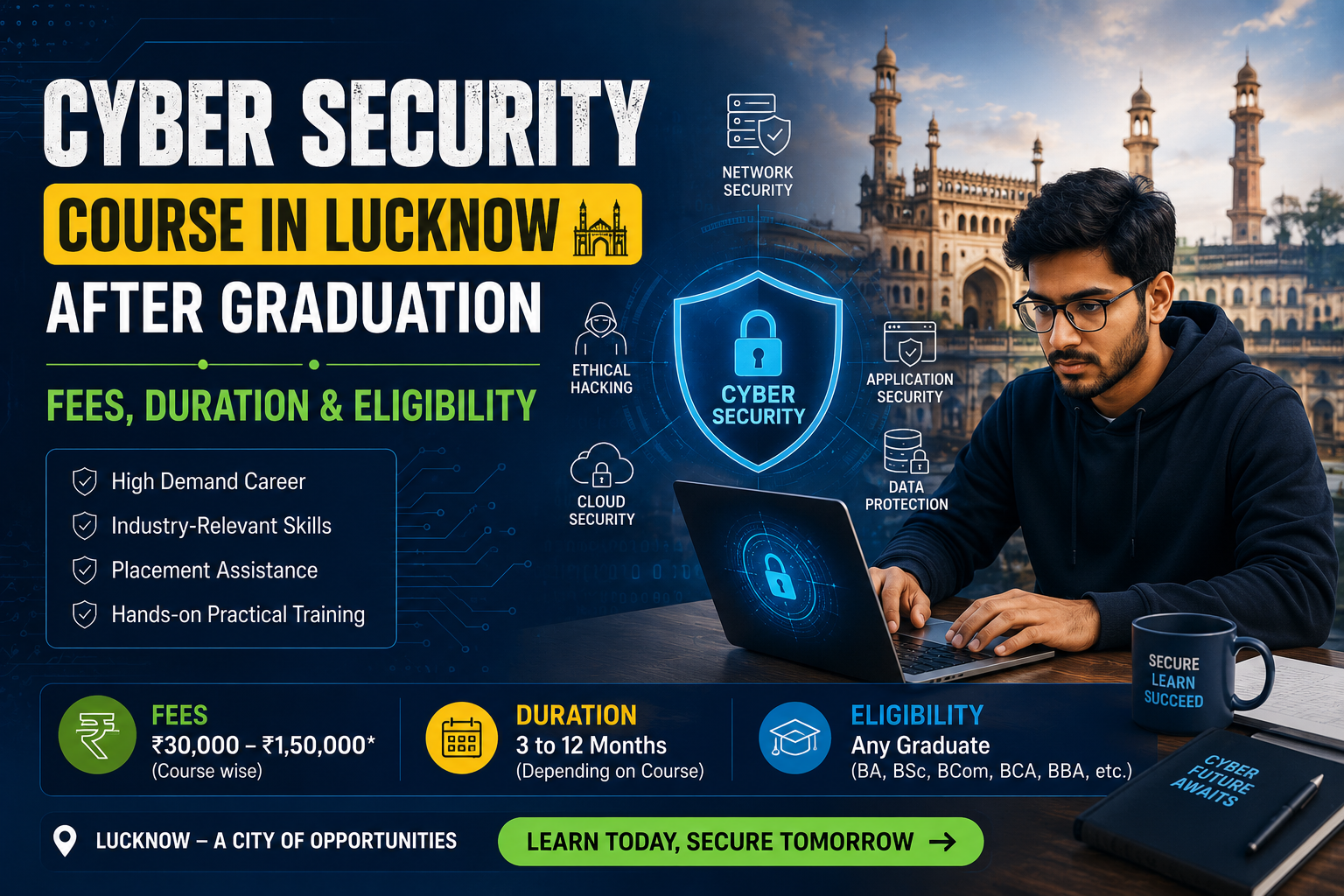 Cyber Security Course in Lucknow After Graduation – Fees, Duration & Eligibility